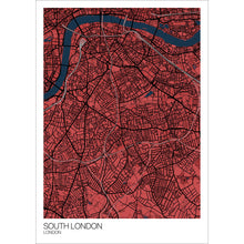 Load image into Gallery viewer, Map of South London, London