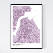 Load image into Gallery viewer, South Shields City Map Print