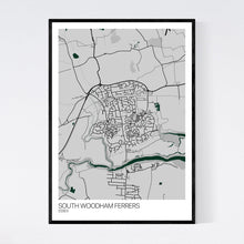 Load image into Gallery viewer, South Woodham Ferrers Town Map Print