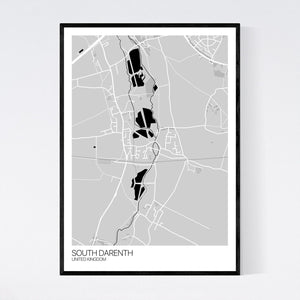 South Darenth Town Map Print