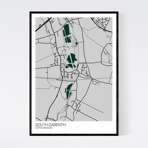 South Darenth Town Map Print