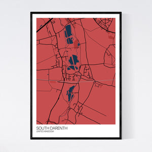 South Darenth Town Map Print