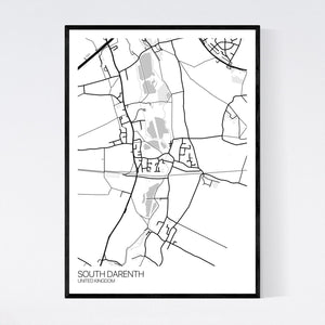 South Darenth Town Map Print