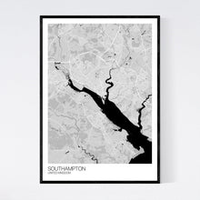 Load image into Gallery viewer, Southampton City Map Print