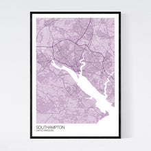 Load image into Gallery viewer, Southampton City Map Print