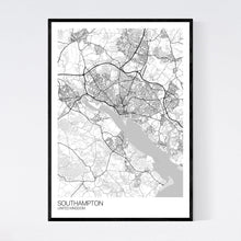 Load image into Gallery viewer, Southampton City Map Print