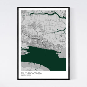 Southend-on-Sea City Map Print