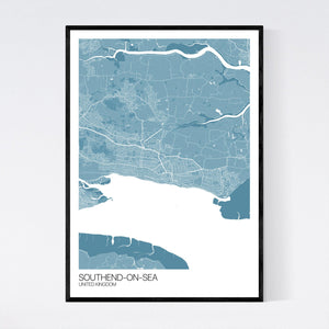Southend-on-Sea City Map Print