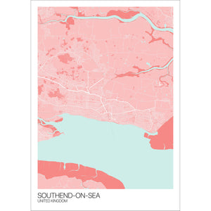 Map of Southend-on-Sea, United Kingdom