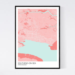 Map of Southend-on-Sea, United Kingdom