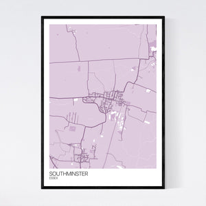 Map of Southminster, Essex