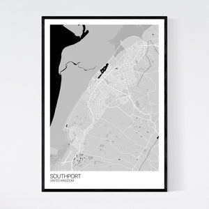 Southport City Map Print