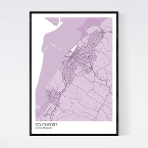 Southport City Map Print