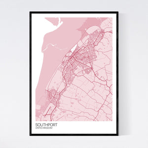 Southport City Map Print