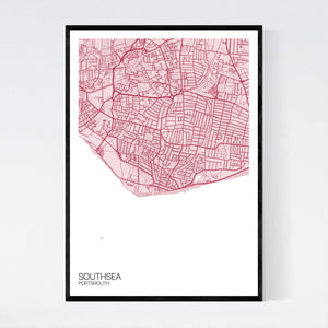 Map of Southsea, United Kingdom