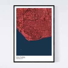 Load image into Gallery viewer, Southsea Town Map Print