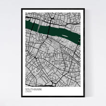 Load image into Gallery viewer, Southwark Neighbourhood Map Print