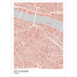 Map of Southwark, London
