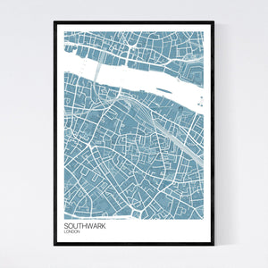 Southwark Neighbourhood Map Print