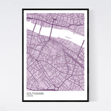 Load image into Gallery viewer, Southwark Neighbourhood Map Print