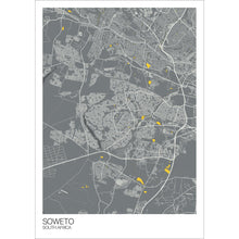Load image into Gallery viewer, Map of Soweto, South Africa