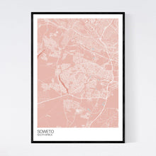 Load image into Gallery viewer, Soweto City Map Print