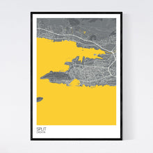 Load image into Gallery viewer, Split City Map Print