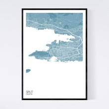 Load image into Gallery viewer, Split City Map Print