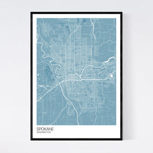 Load image into Gallery viewer, Spokane City Map Print