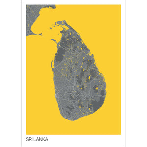 Map of Sri Lanka, 
