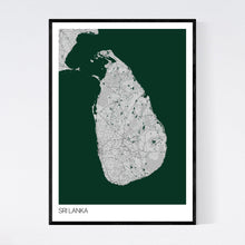 Load image into Gallery viewer, Sri Lanka Country Map Print