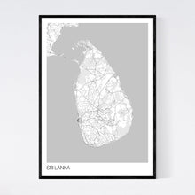 Load image into Gallery viewer, Sri Lanka Country Map Print