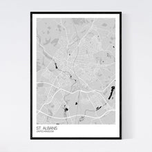 Load image into Gallery viewer, Map of St. Albans, United Kingdom