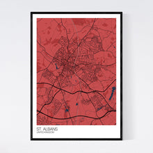 Load image into Gallery viewer, St. Albans City Map Print