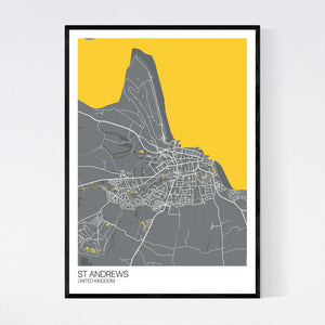 St Andrews City Map Print