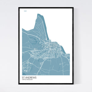 St Andrews City Map Print