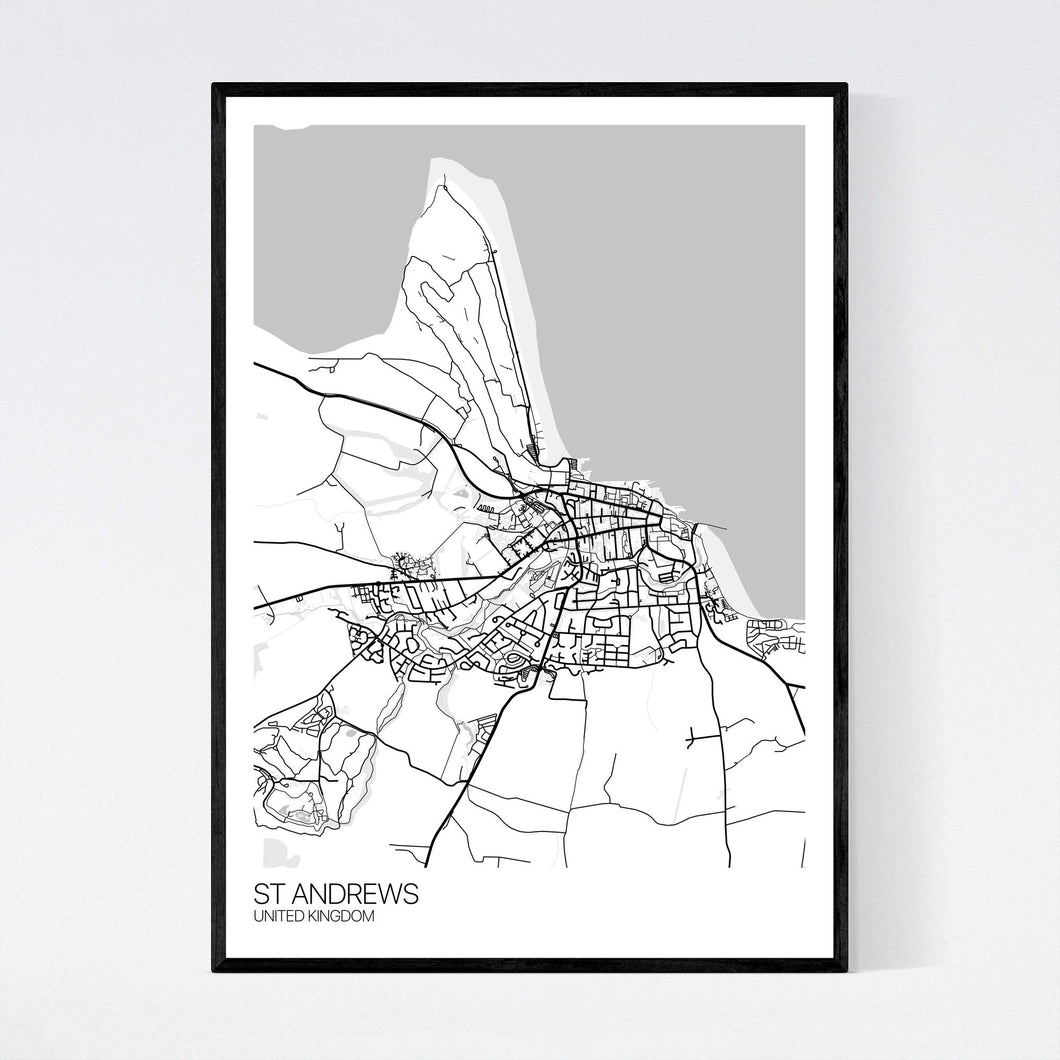 St Andrews City Map Print