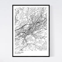 Load image into Gallery viewer, Map of St. Gallen, Switzerland