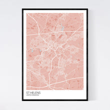 Load image into Gallery viewer, St Helens City Map Print