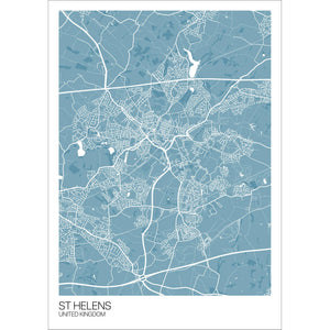 Map of St Helens, United Kingdom