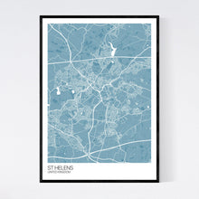 Load image into Gallery viewer, Map of St Helens, United Kingdom