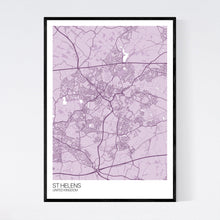 Load image into Gallery viewer, St Helens City Map Print