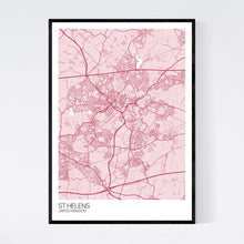 Load image into Gallery viewer, St Helens City Map Print