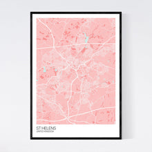Load image into Gallery viewer, St Helens City Map Print