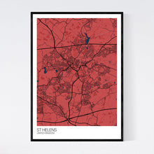 Load image into Gallery viewer, St Helens City Map Print