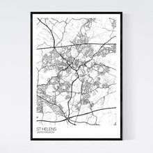 Load image into Gallery viewer, St Helens City Map Print