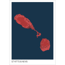 Load image into Gallery viewer, Map of St Kitts &amp; Nevis, 
