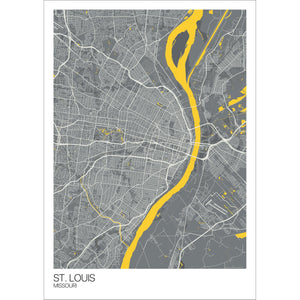 Map of St. Louis, Missouri