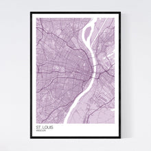 Load image into Gallery viewer, St. Louis City Map Print