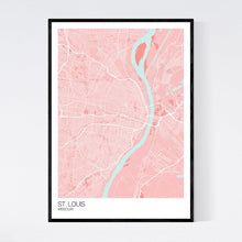 Load image into Gallery viewer, St. Louis City Map Print